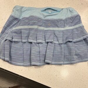 Lululemon Athletica Blue Tiered A-Line Skirt